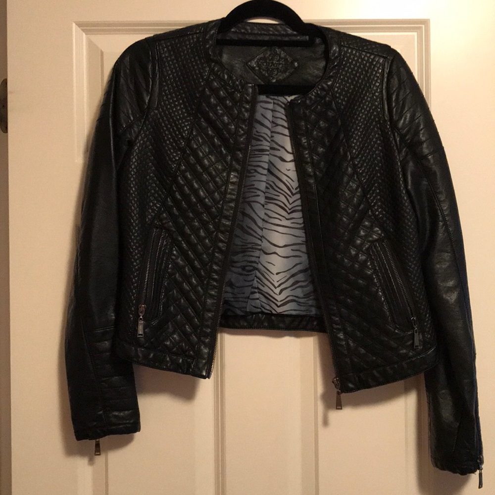 Faux leather jacket